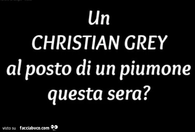 Un Christian Grey al posto di un piumone questa sera?