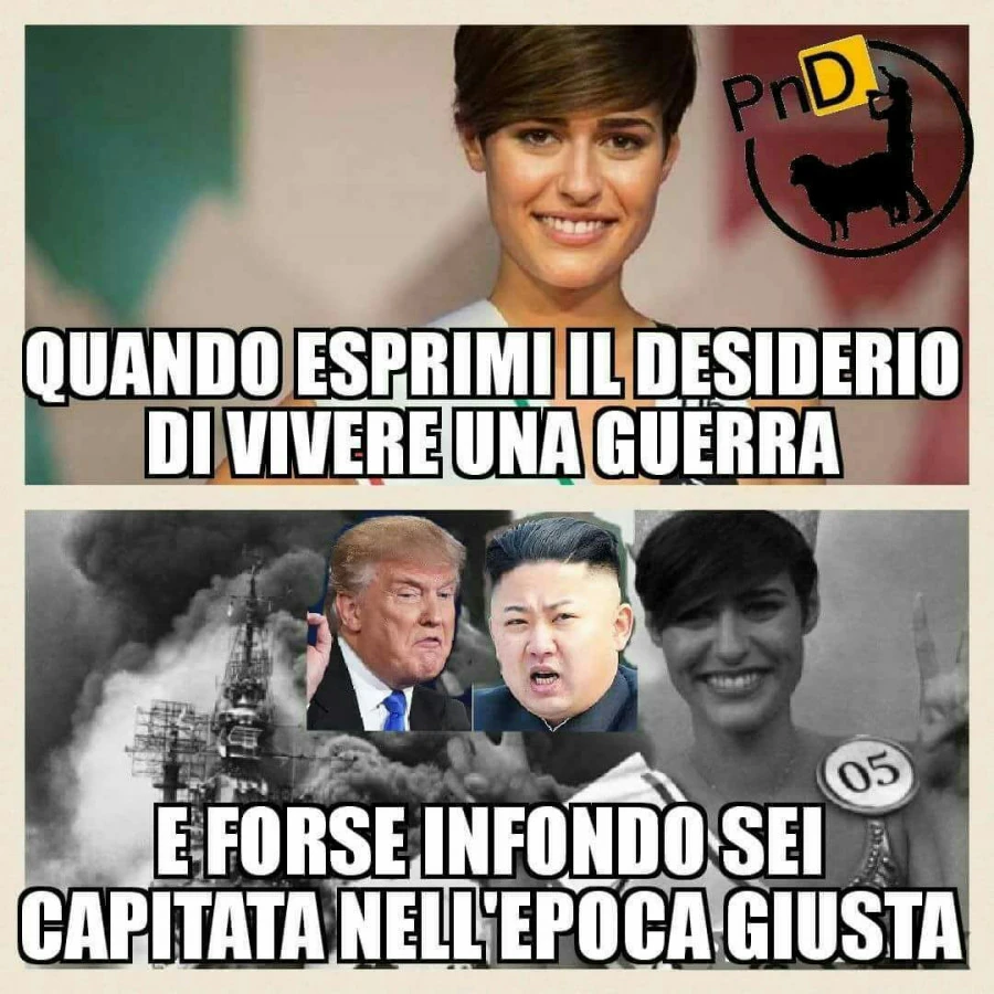 Quando esprimi il desiderio di vivere una guerra. E forso infondo sei capitata nell'epoca giusta