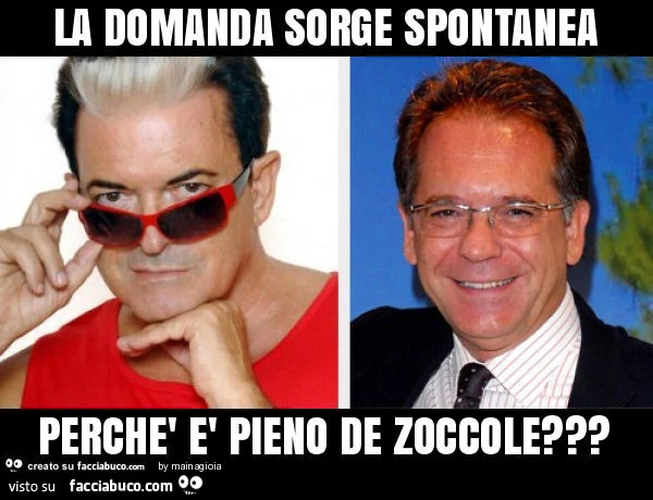 La domanda sorge spontanea, perchè è pieno de zoccole?