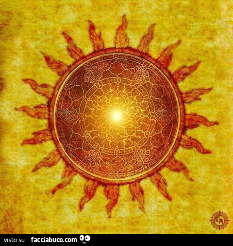 Sole disegnato