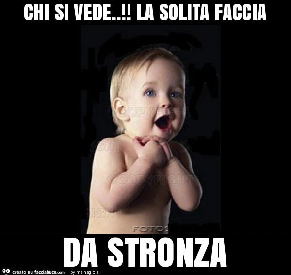 Chi si vede. ! La solita faccia da stronza