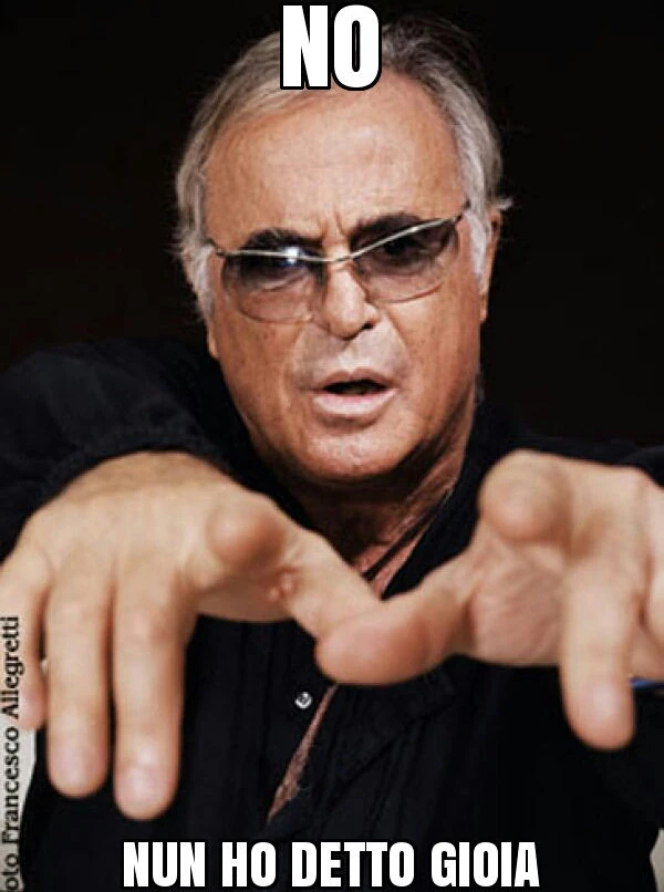 Franco Califano: No, nun ho detto gioia