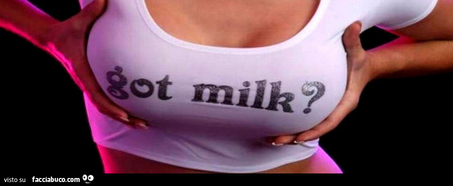 Got milk? Un po' di latte?