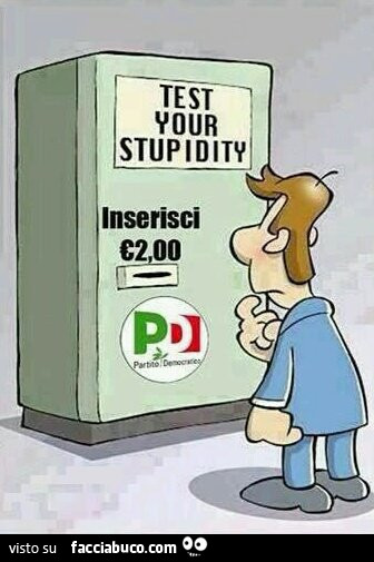 Primarie PD. Testa la tua stupidità, inserisci 2 euro