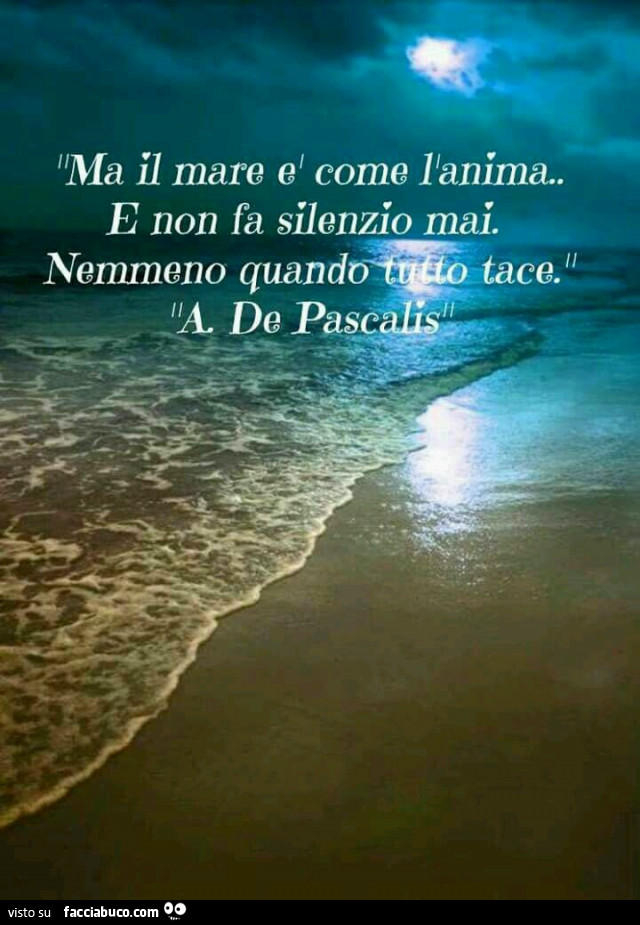 Il Mare è Mosso Come Similitudine