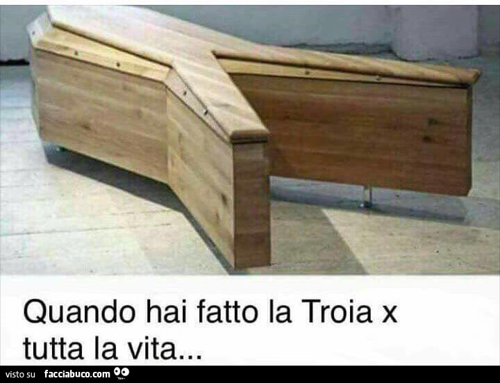 Quando hai fatto la troia x tutta la vita. Bara con le gambe