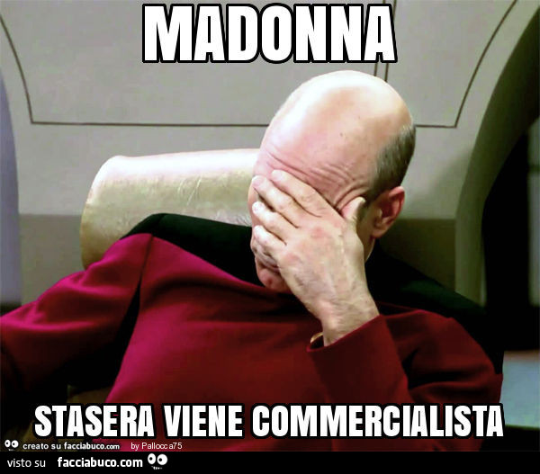 Madonna stasera viene commercialista