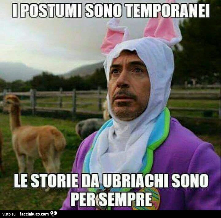 I postumi sono temporanei, le storie da ubriachi sono per sempre