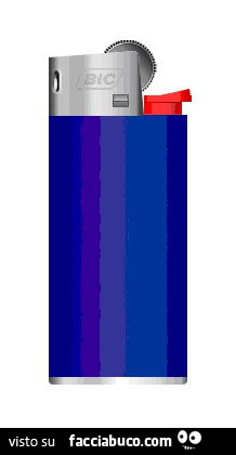 Accendino blu bic
