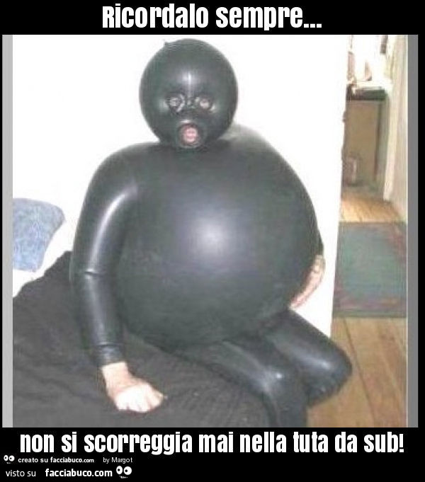 Ricordalo sempre… non si scorreggia mai nella tuta da sub