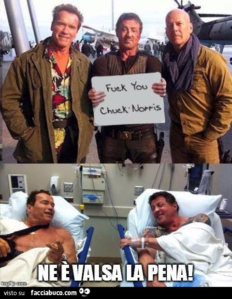 Fuck you Chuck Norris. Ne è valsa la pena