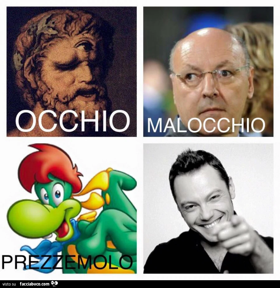 Occhio malocchio prezzemolo e Tiziano Ferro