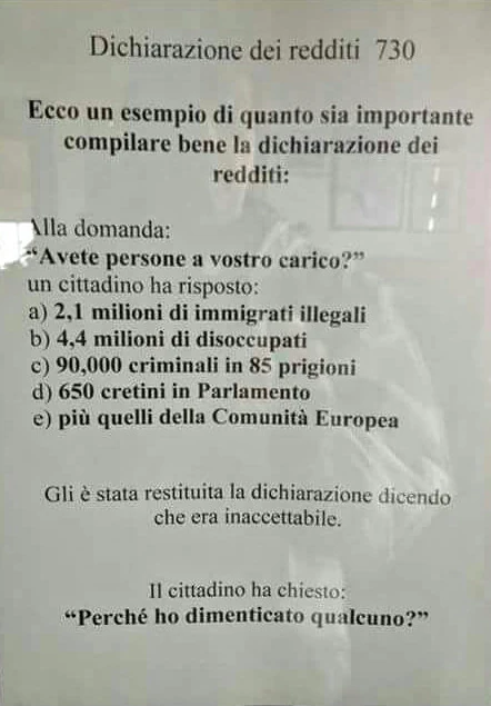 Dichiarazione dei redditi 730 ecco un esempio di quanto sia importante compilare bene la dichiarazione dei redditi