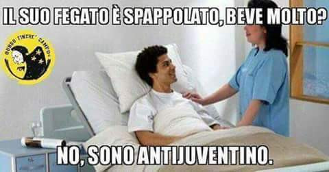 Il suo fegato è spappolato, beve molto? No, sono antijuventino
