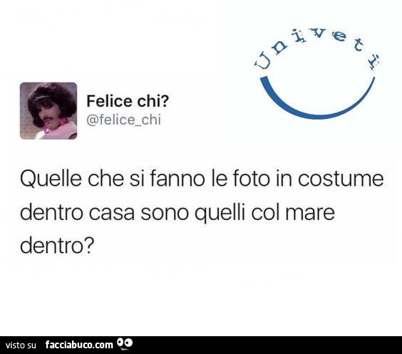 Quelle che si fanno le foto in costume dentro casa sono quelli col mare dentro?