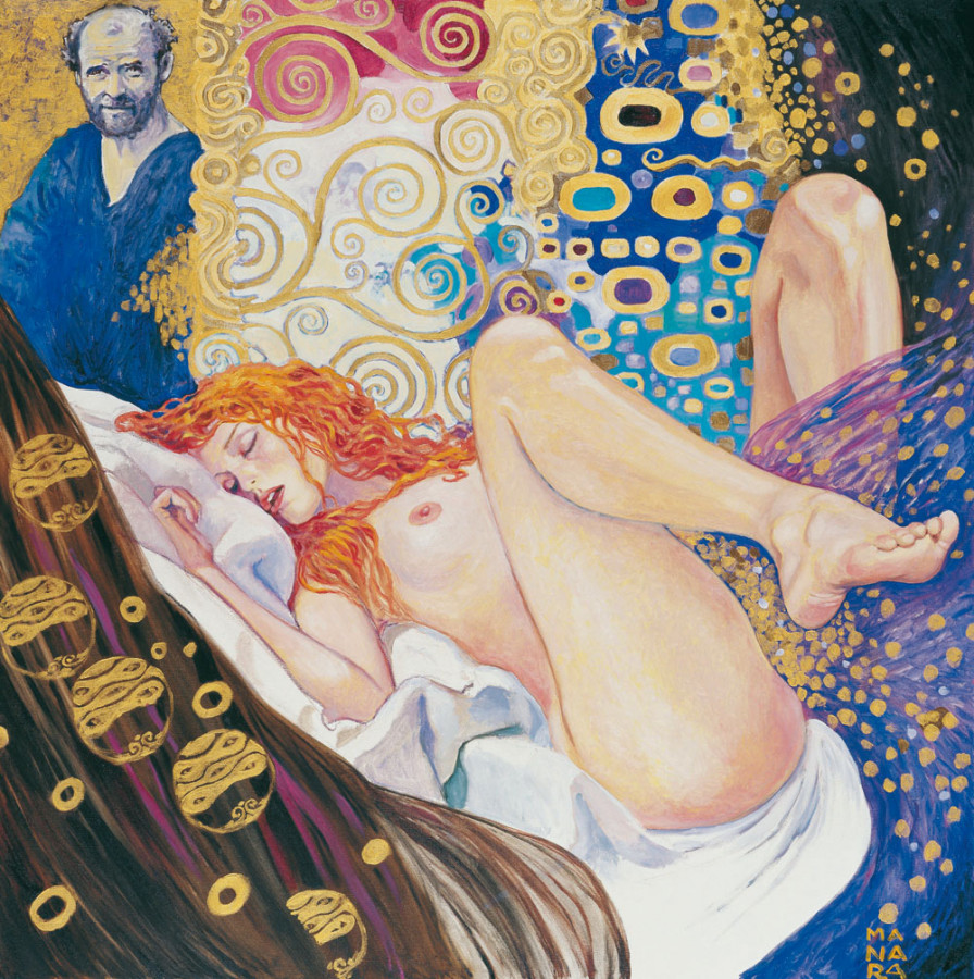 Dipinto erotico di Manara