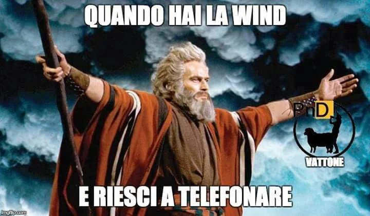 Quando hai la Wind e riesci a telefonare