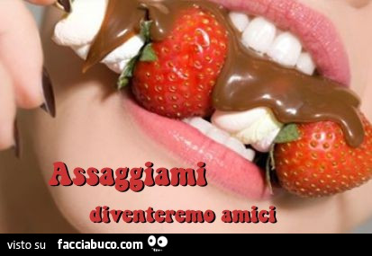 Assaggiami. Diventeremo amici